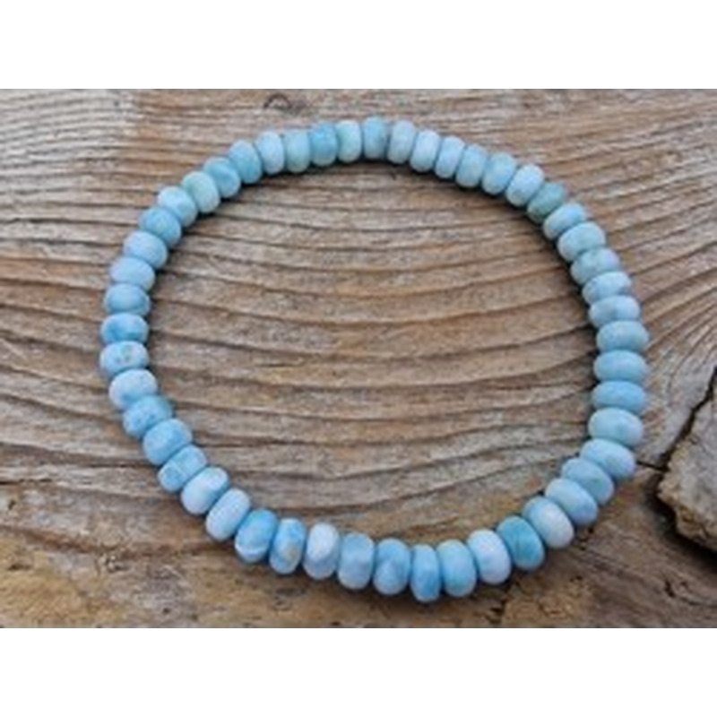 Larimar 6x4mm Armband