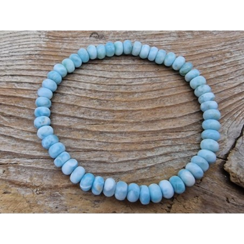 Larimar 6x4mm Armband