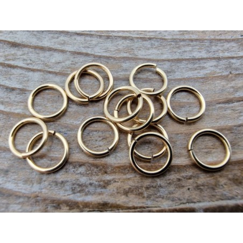 Ring 5mm Spaltring, Goldfilled