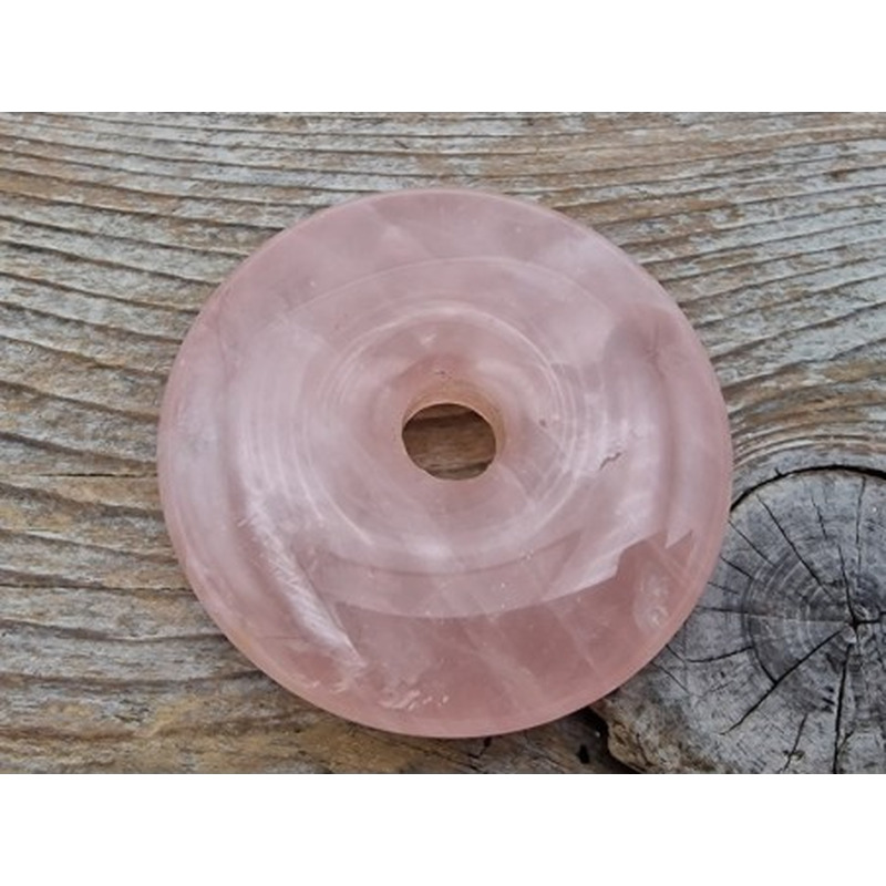 Rosenquarzdonut 50mm