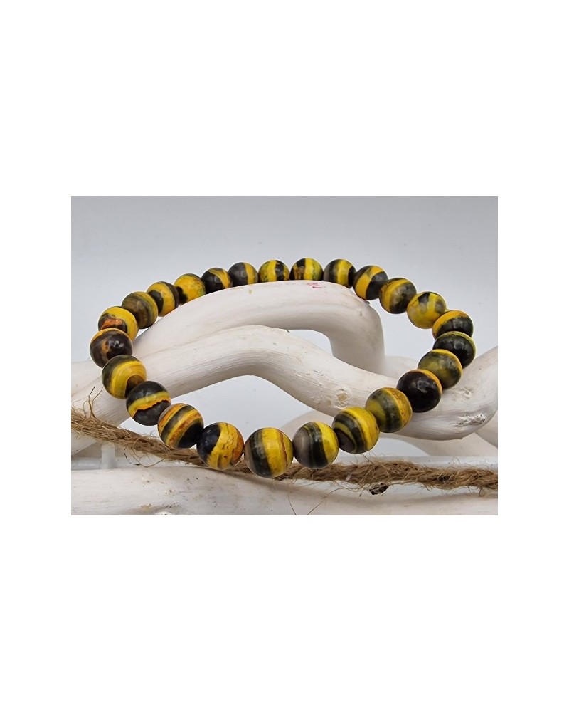 Bumblebee Jaspis Armband 8mm