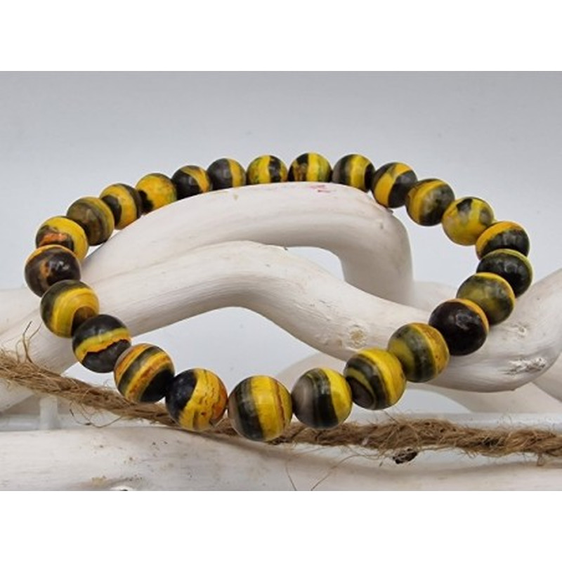 Bumblebee Jaspis Armband 8mm