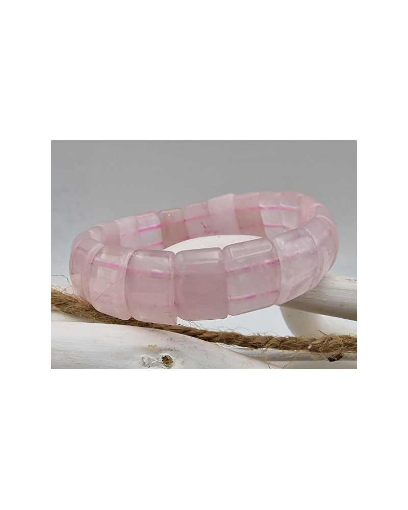 Rosenquarz 15mm Armband