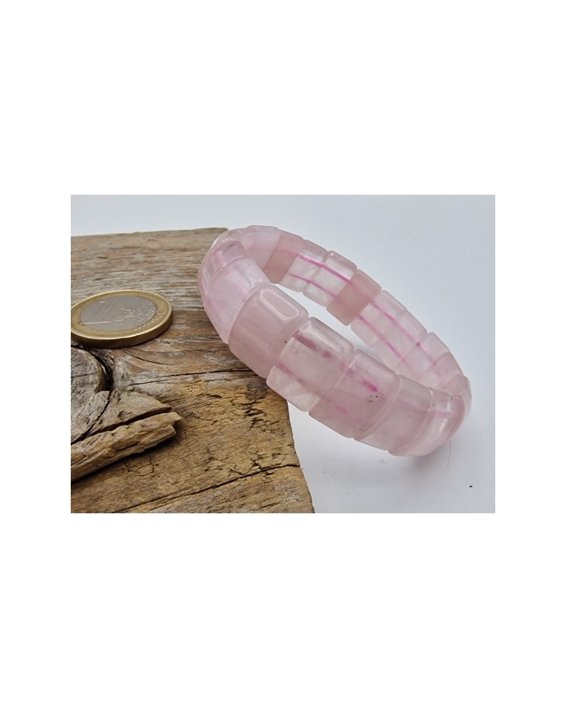 Rosenquarz 15mm Armband
