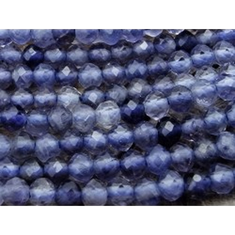 Iolithkette (Wassersafir) facettiert 2mm