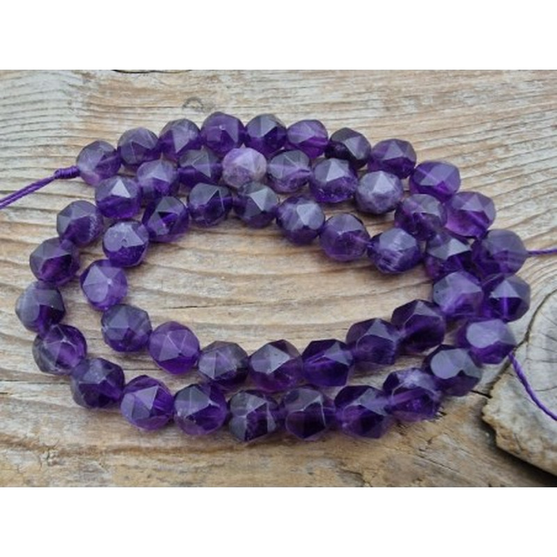 Amethystkette facettiert 8mm