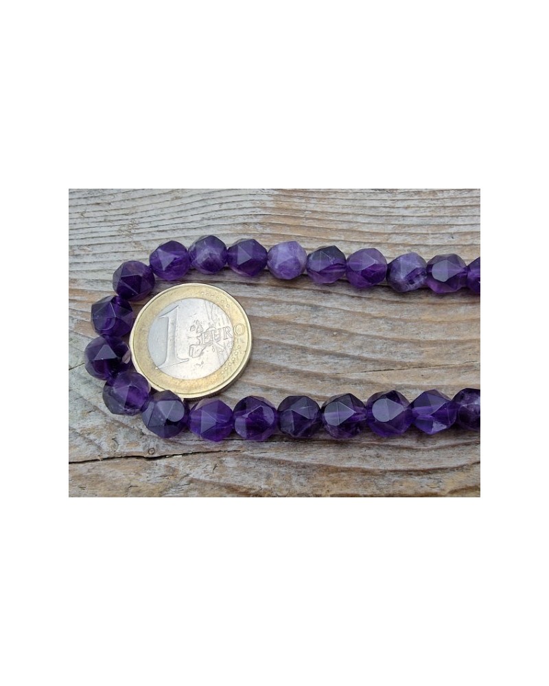 Amethystkette facettiert 8mm