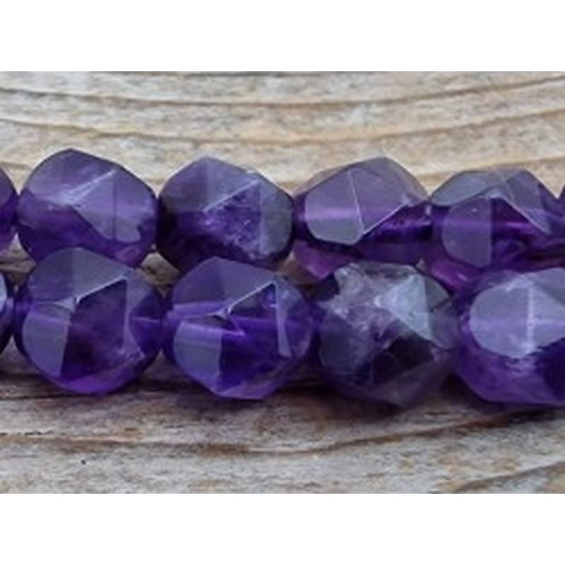 Amethystkette facettiert 8mm