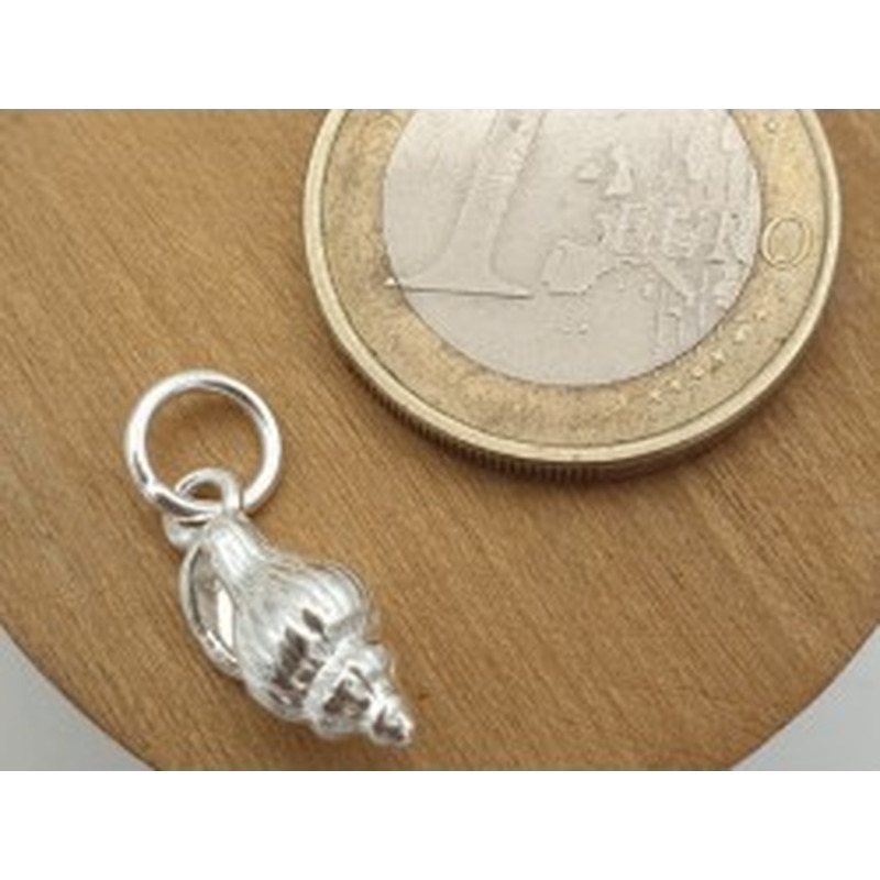 Charm Schnecke 15x6mm, 925 Silber 2