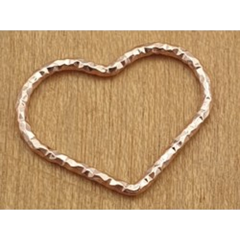 Herz 14x11mm, 925 Silber ROSE vergoldet