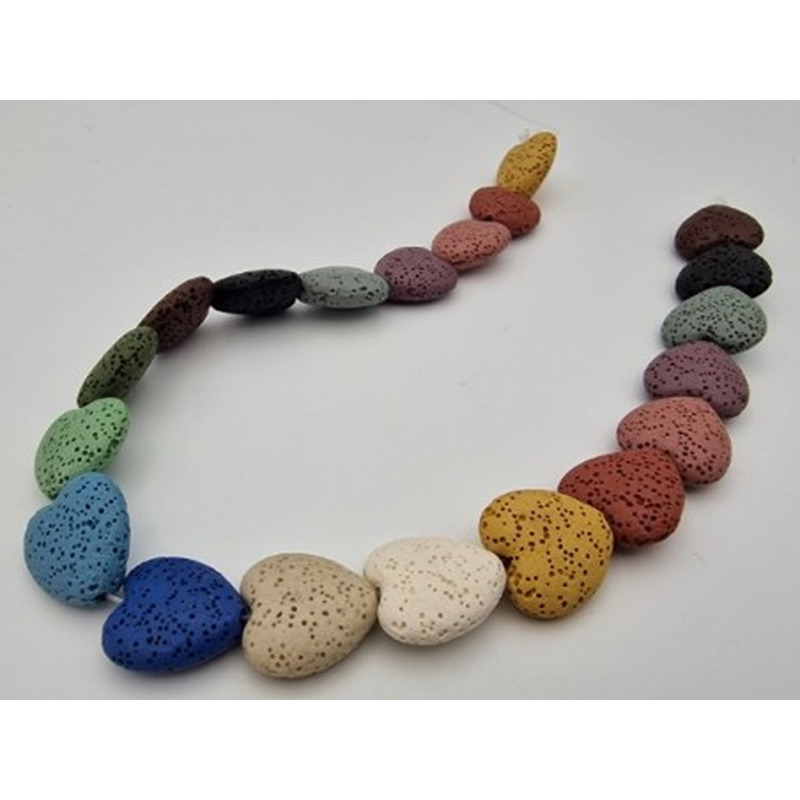 Lavakette Herz 20mm multicolor