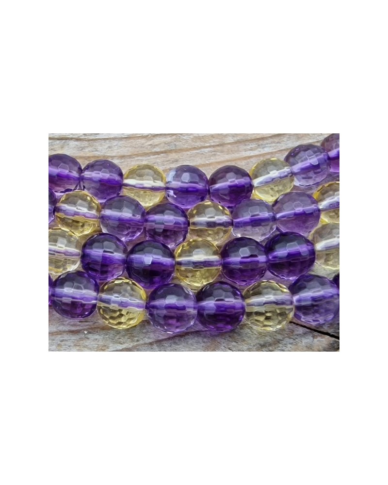 Amethyst-Citrinkette facettiert 6mm