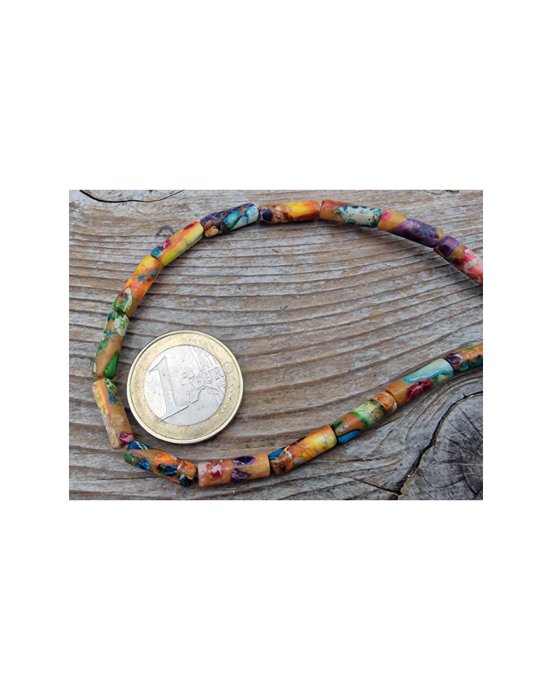 Imperial Jaspis Kette 4x13mm