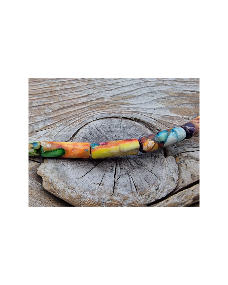 Imperial Jaspis Kette 4x13mm
