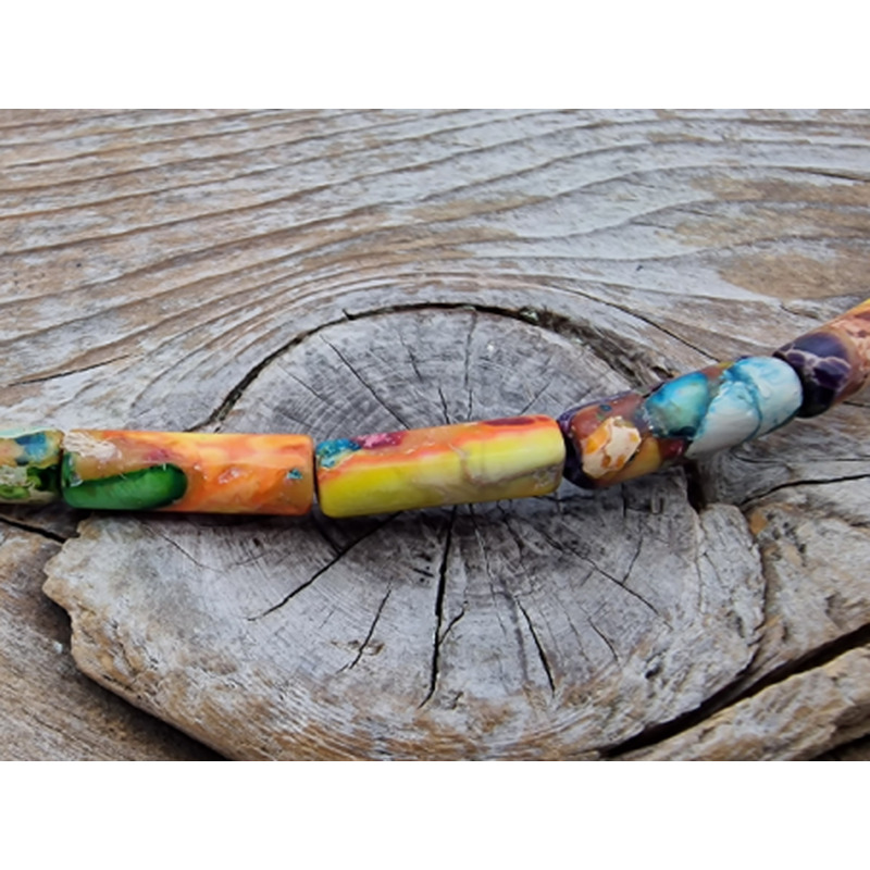 Imperial Jaspis Kette 4x13mm