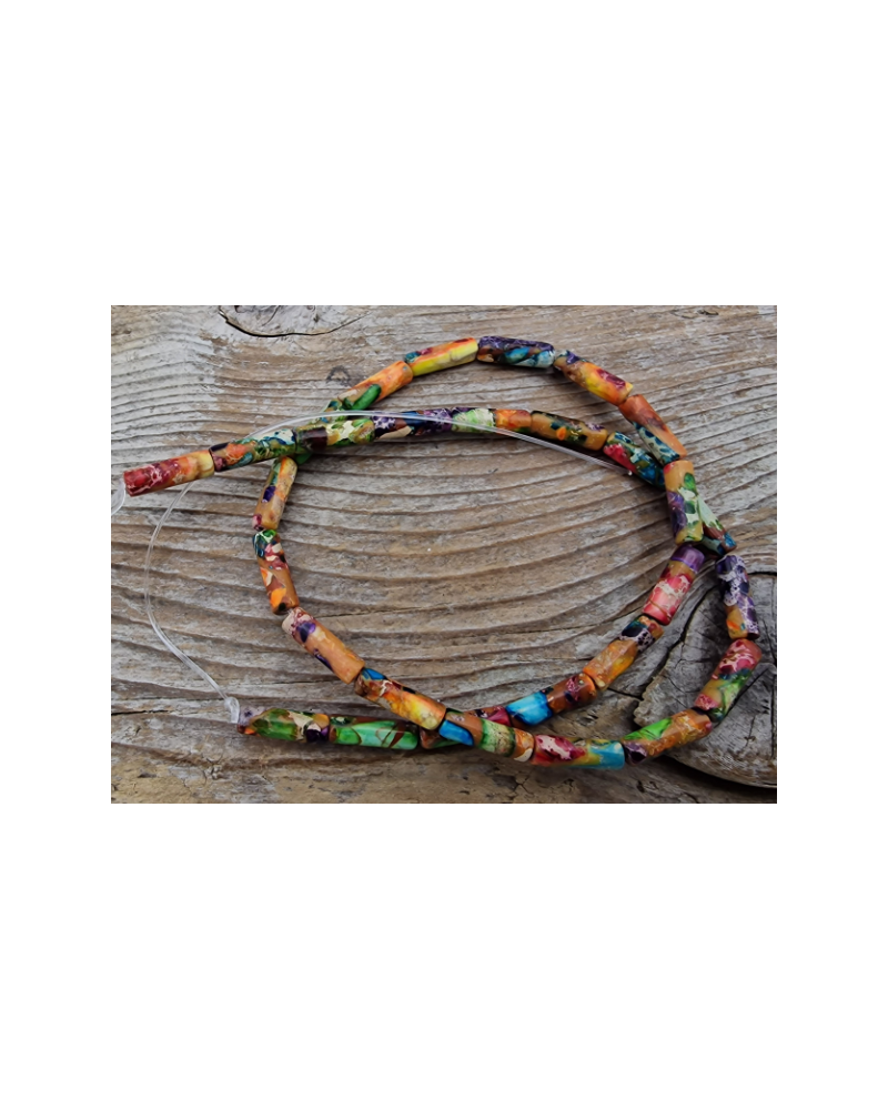 Imperial Jaspis Kette 4x13mm