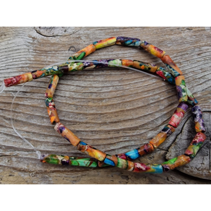 Imperial Jaspis Kette 4x13mm