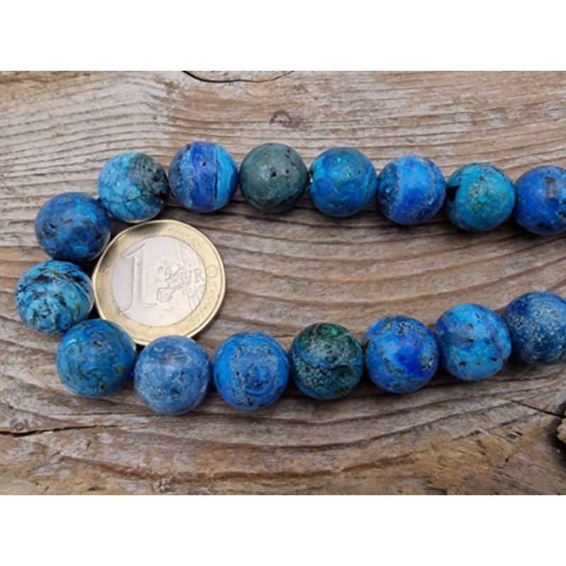 Blauer Opal Kette 12mm