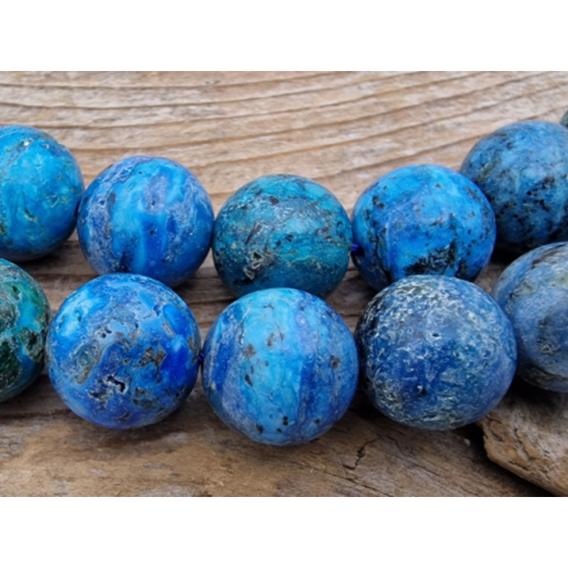 Blauer Opal Kette 12mm