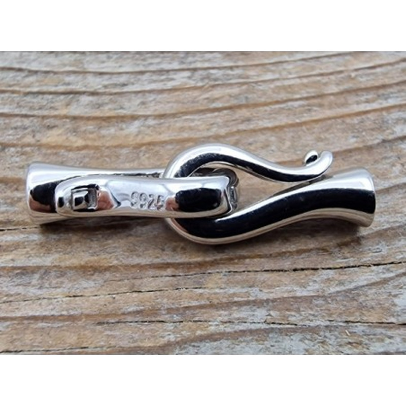 Schliesse 8x27mm, 925 Silber rhodiniert