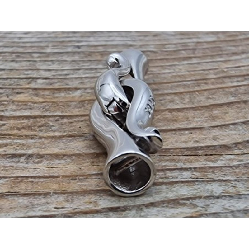 Schliesse 8x27mm, 925 Silber rhodiniert