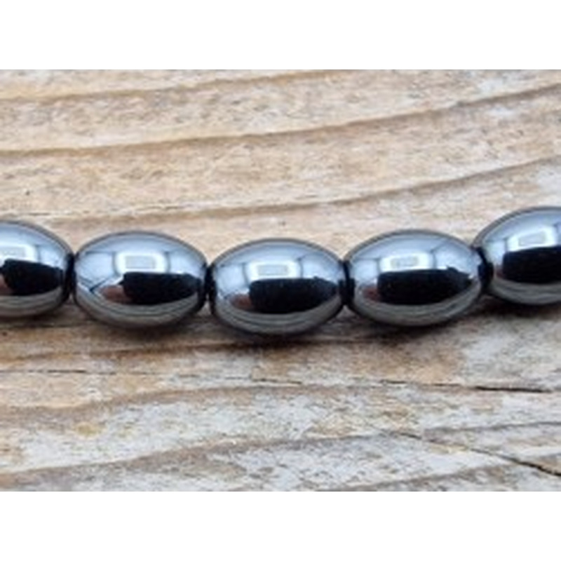 Blutsteinkette (Hämatit) 4x6mm