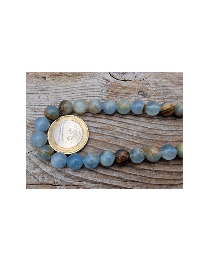 blauer Calcit Kette 8mm