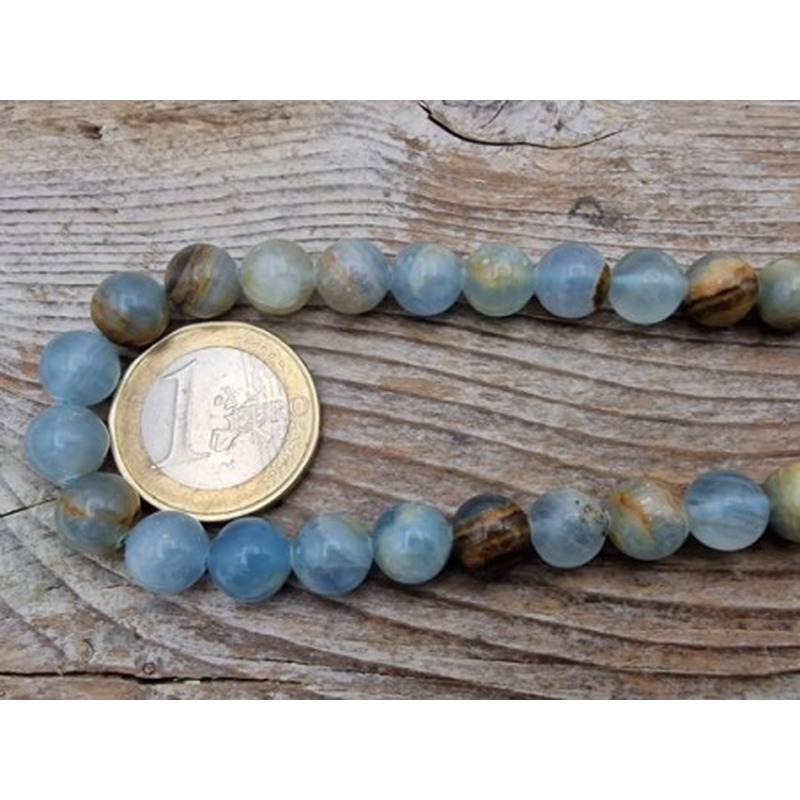 blauer Calcit Kette 8mm