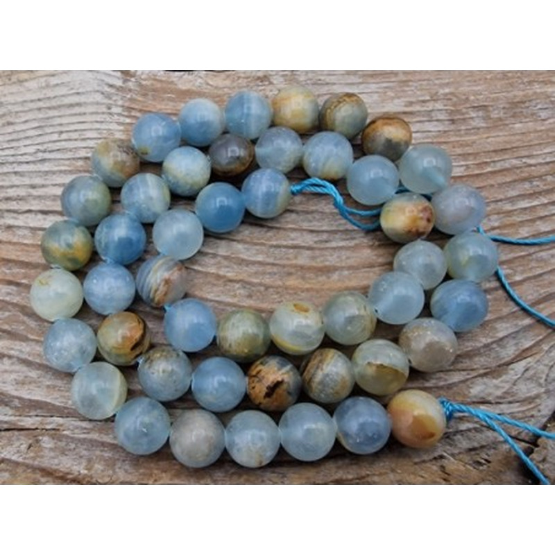 blauer Calcit Kette 8mm