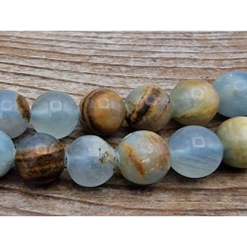 blauer Calcit Kette 8mm