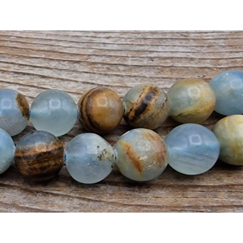 blauer Calcit Kette 8mm