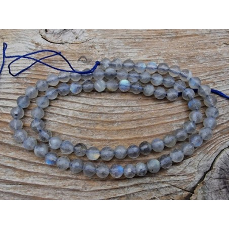 Labradoritkette facettiert 5mm
