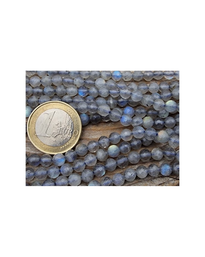 Labradoritkette facettiert 5mm