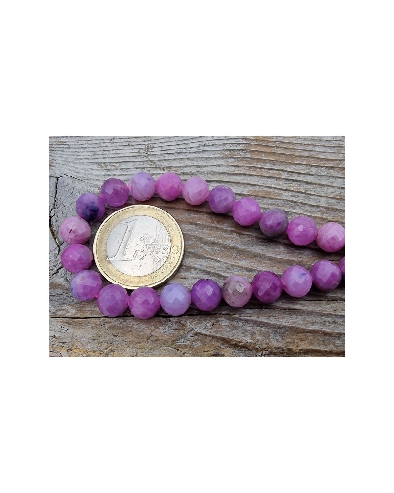Rubin Kette facettiert 8mm