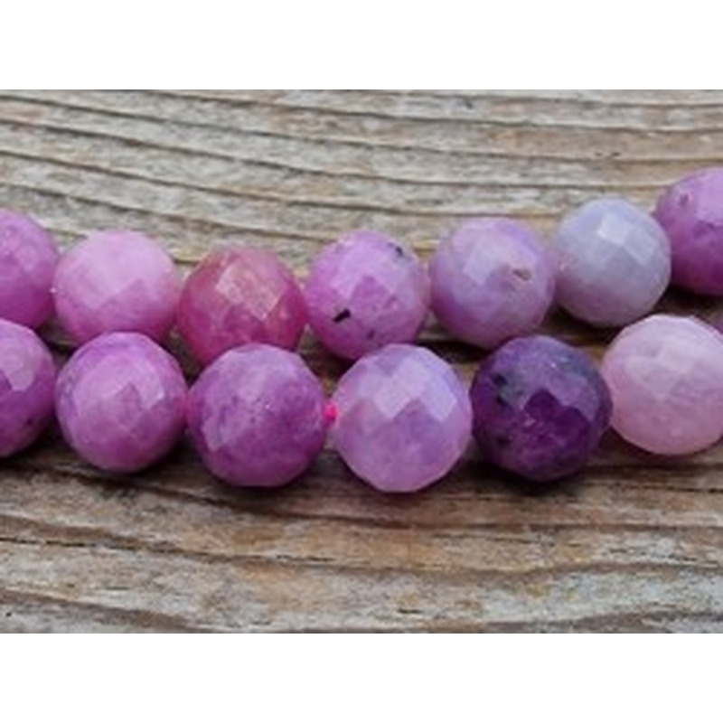 Rubin Kette facettiert 8mm