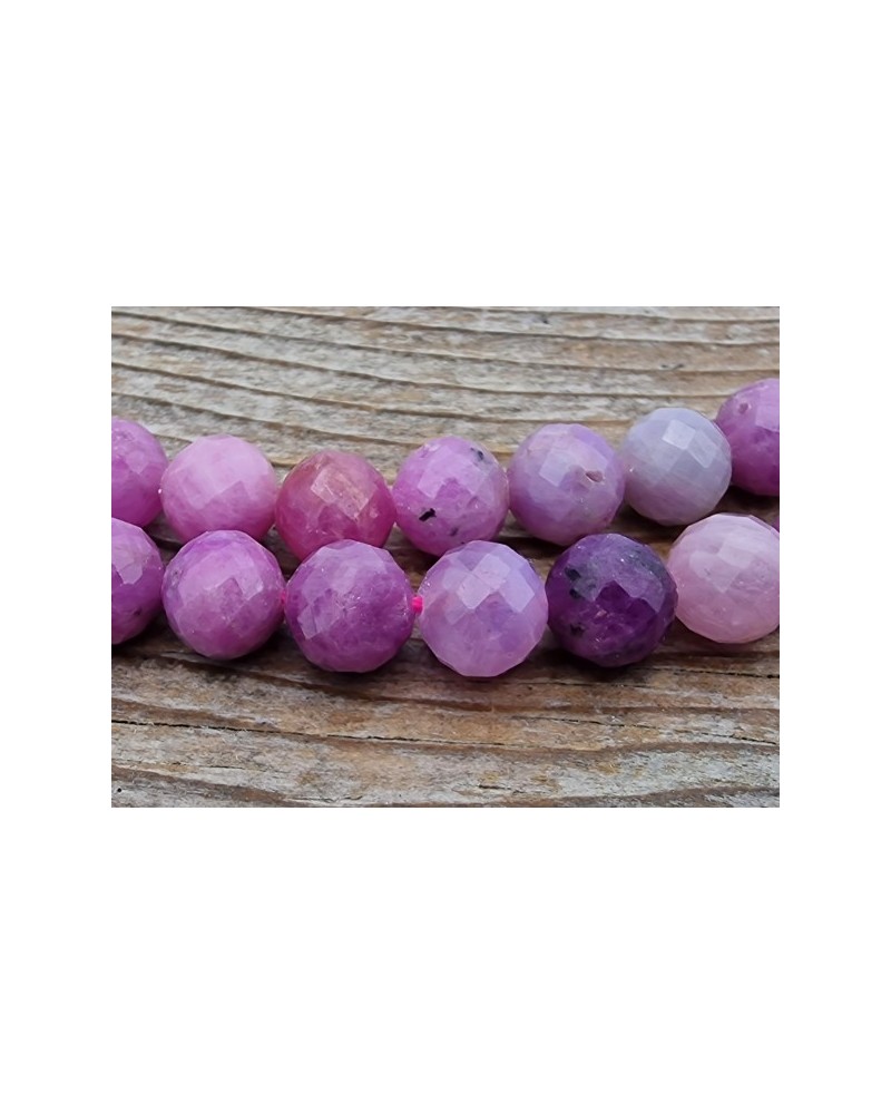Rubin Kette facettiert 8mm