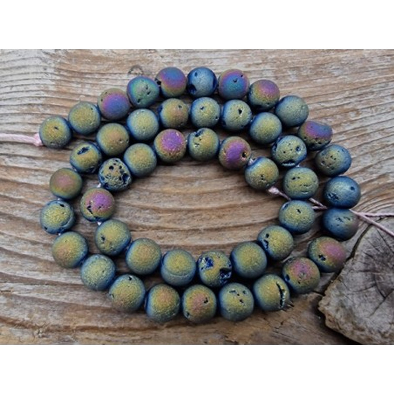 Drusy Achatkette 8mm