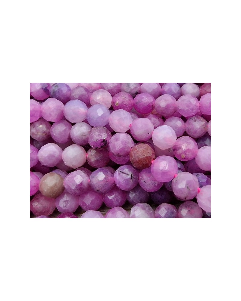 Rubin Kette facettiert 4mm