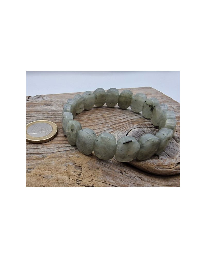 Labradorit 15mm Armband facettiert