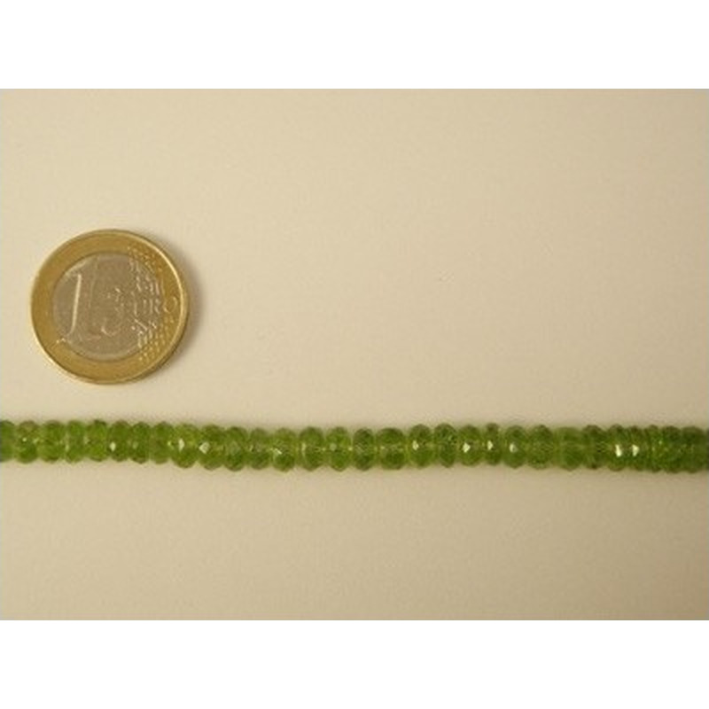 Olivinkette (Peridot) facettiert 6mm
