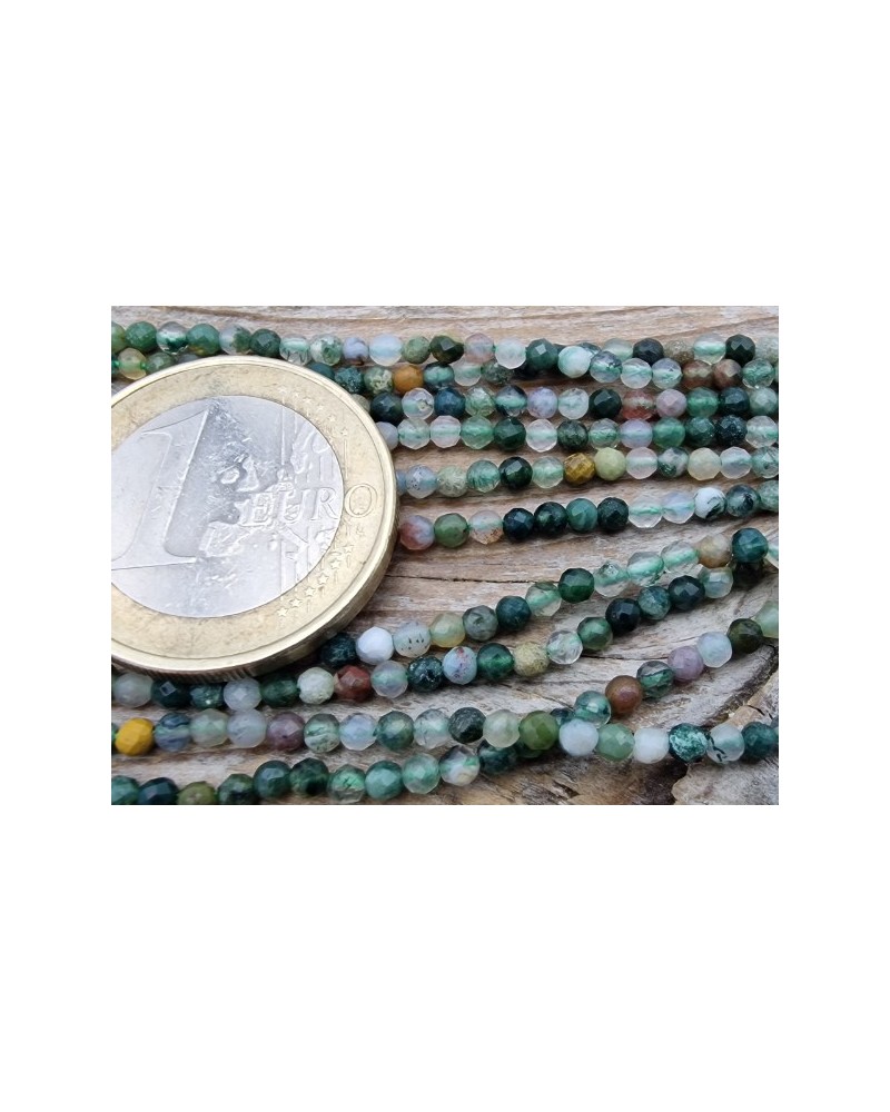 Fancy Jaspis Kette facettiert 2mm