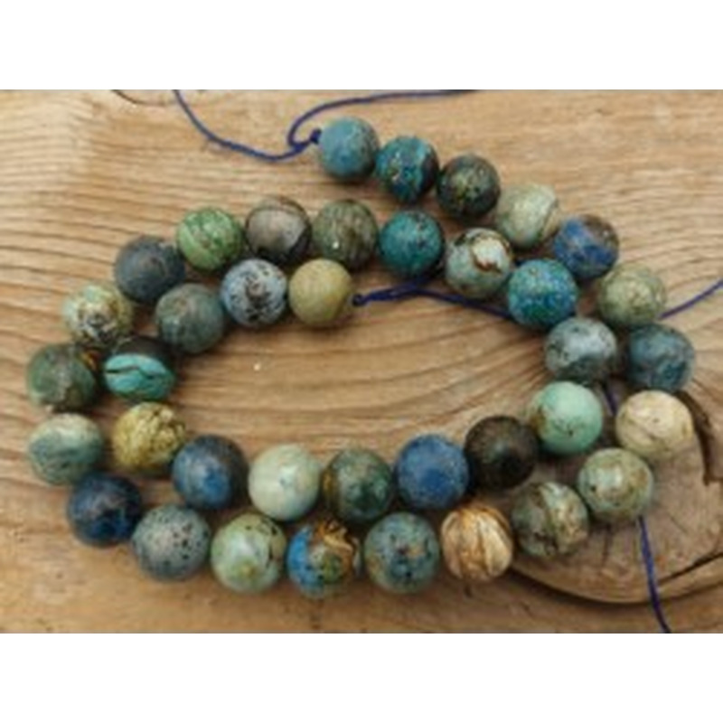 Blauer Opal Kette 10mm 2