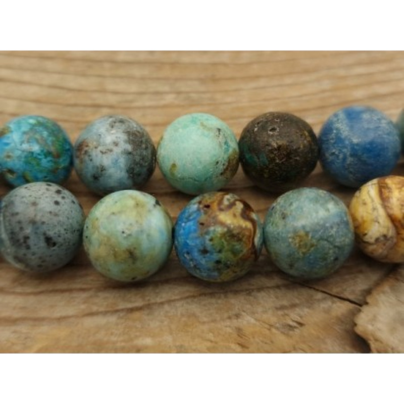 Blauer Opal Kette 10mm