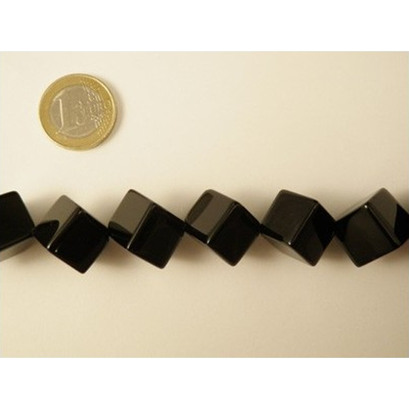 Onyxkette Quader 14mm