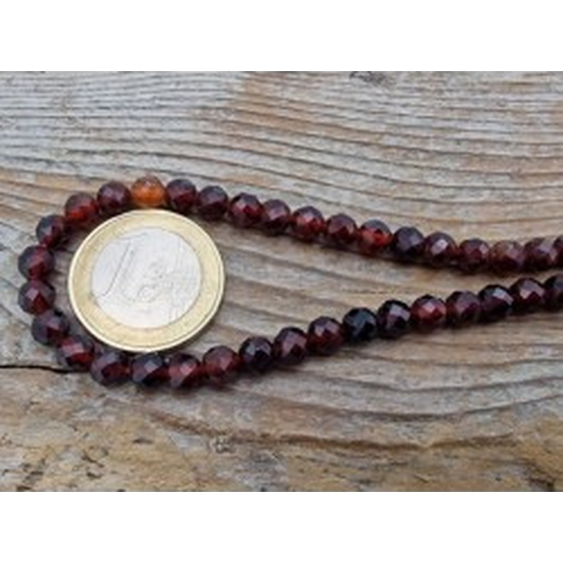 Granatkette facettiert 5mm 2