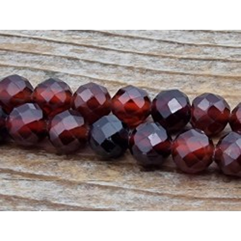 Granatkette facettiert 5mm