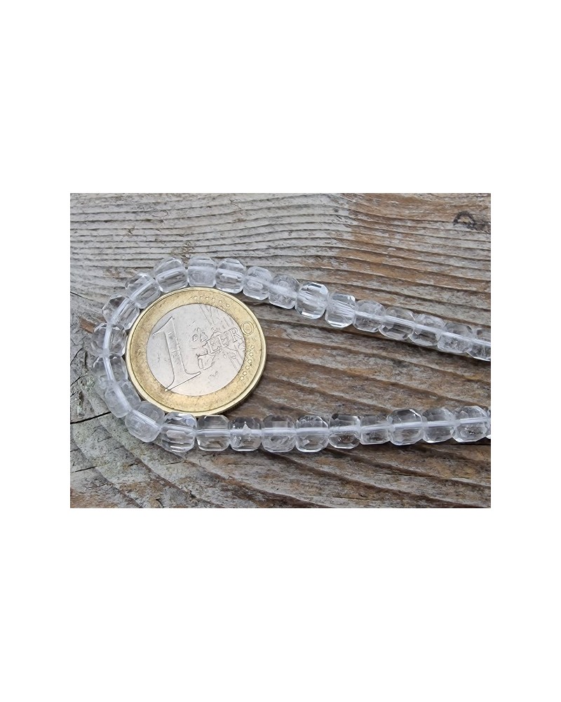 Bergkristallkette facettiert 5x5mm