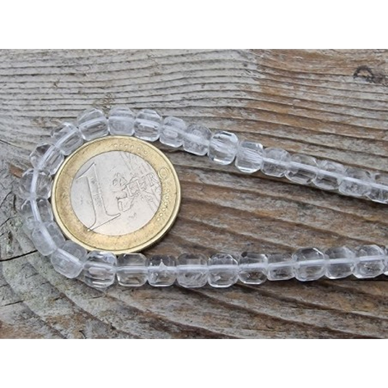 Bergkristallkette facettiert 5x5mm