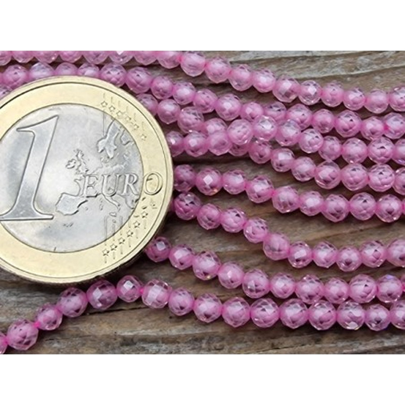 Zirkoniakette-stark funkelnd-facettiert 3mm