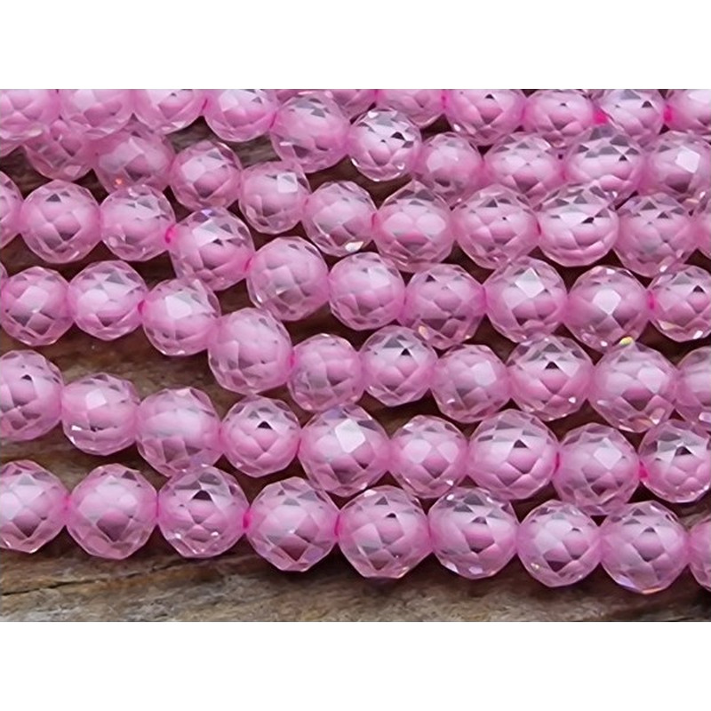 Zirkoniakette-stark funkelnd-facettiert 3mm